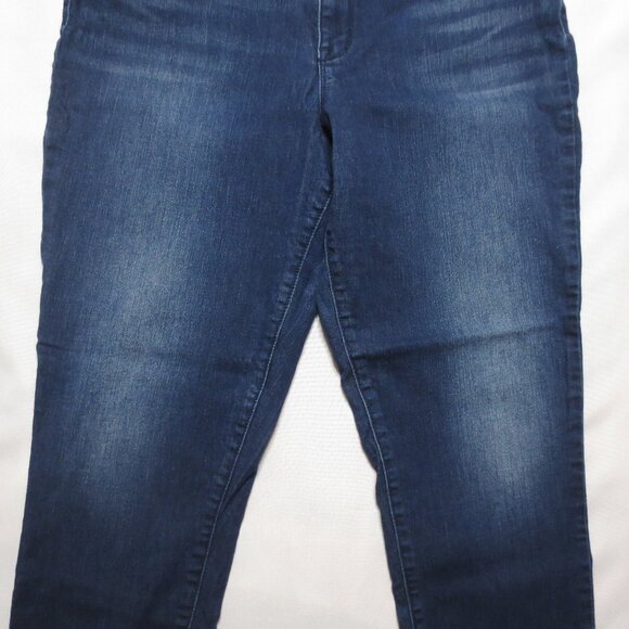 NINE WEST womens JEANS skinny GRAMERCY ankle DENIM dark wash SIZE 14 - Picture 2 of 10